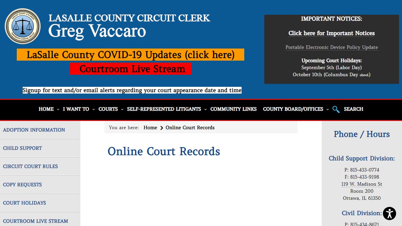 Online Court Records - LaSalle County Circuit Clerk